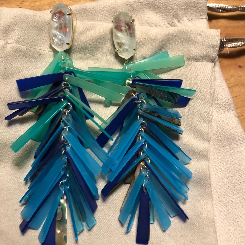 Kendra Scott Justyne Earrings in Blue Mix
